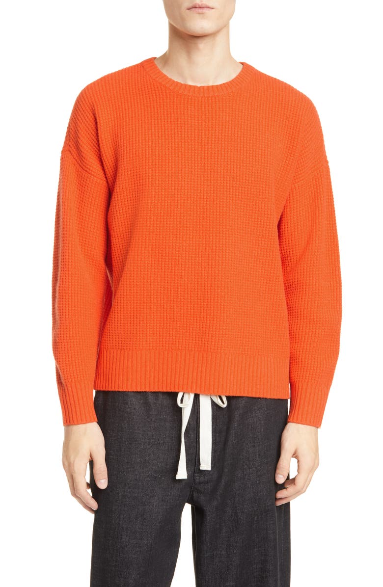 Eileen Fisher Waffle Knit Recycled Cashmere Blend Sweater, Alternate, color,