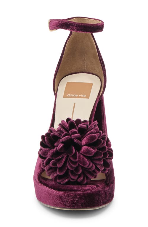 Dolce Vita Perel Platform Ankle Strap Sandal In Purple