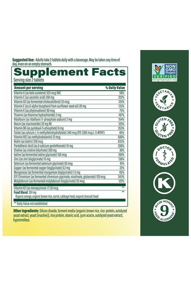 Advanced Multivitamin for Men 40+, Doctor Formulated, Vegetarian, 120 Tablets, Alternate, color, None