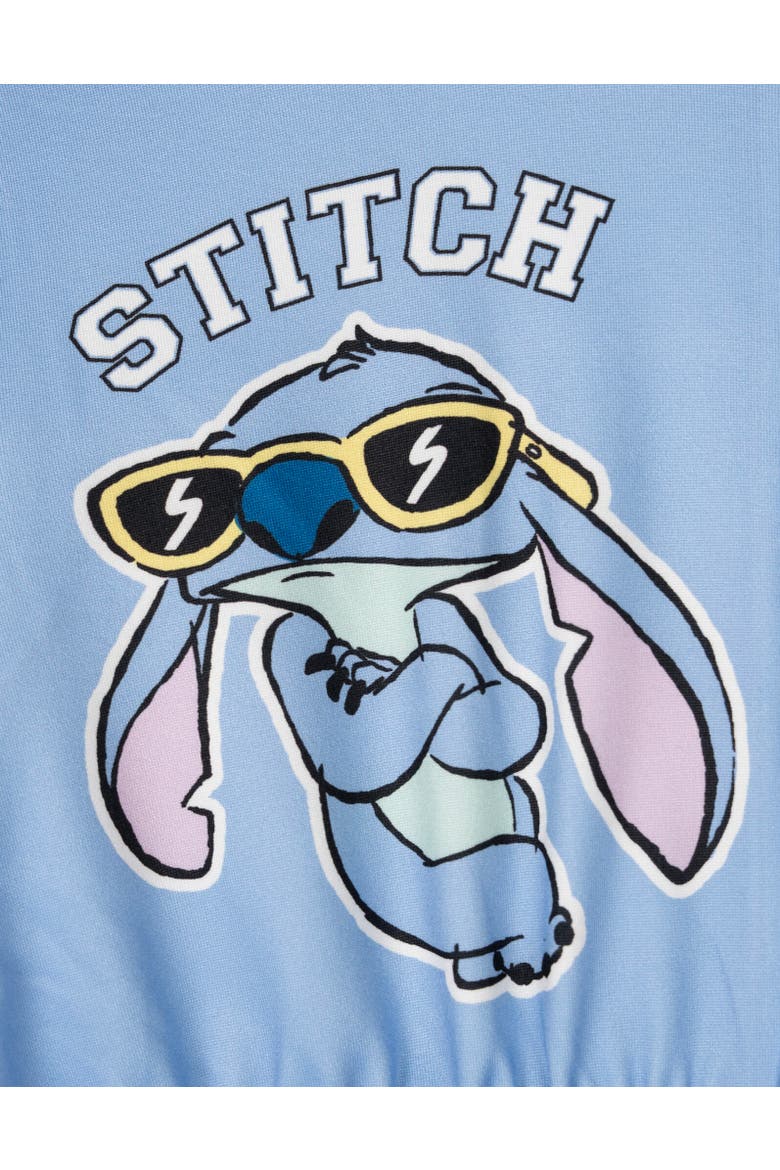 Lilo & Stitch Racing One Piece Coverall, Alternate, color, Blue Lavender Stitch