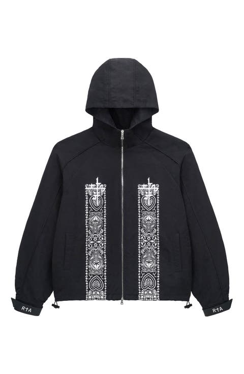 Zayden Paisley Print Hooded Jacket
