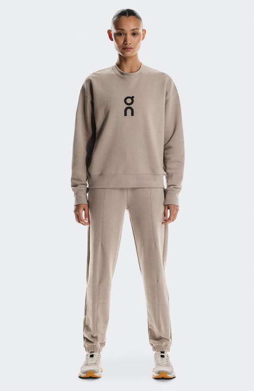 On Club Crewneck Cott Blend Sweatshirt In Nude
