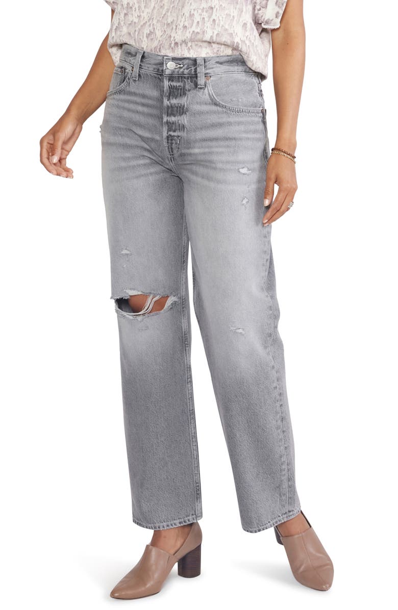ÉTICA Tyler Ripped Straight Leg Jeans, Main, color,