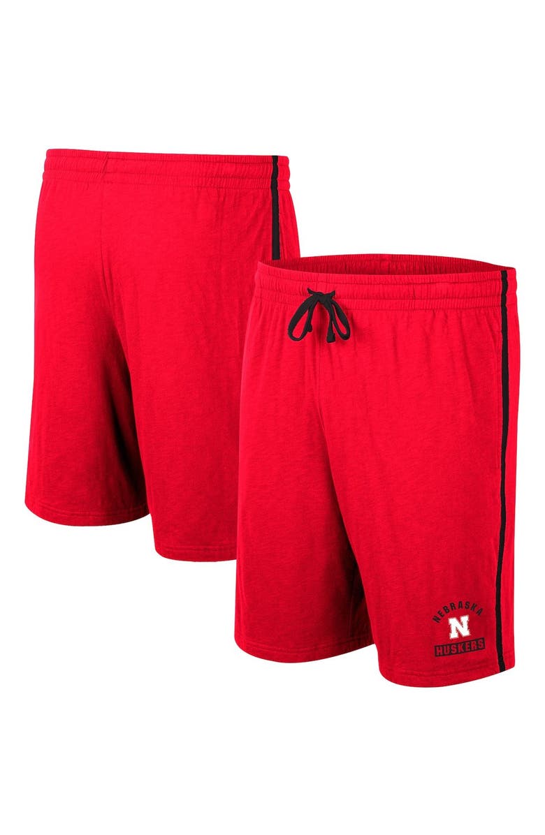 COLOSSEUM Men's Colosseum Scarlet Nebraska Huskers Thunder Slub Shorts, Main, color, 