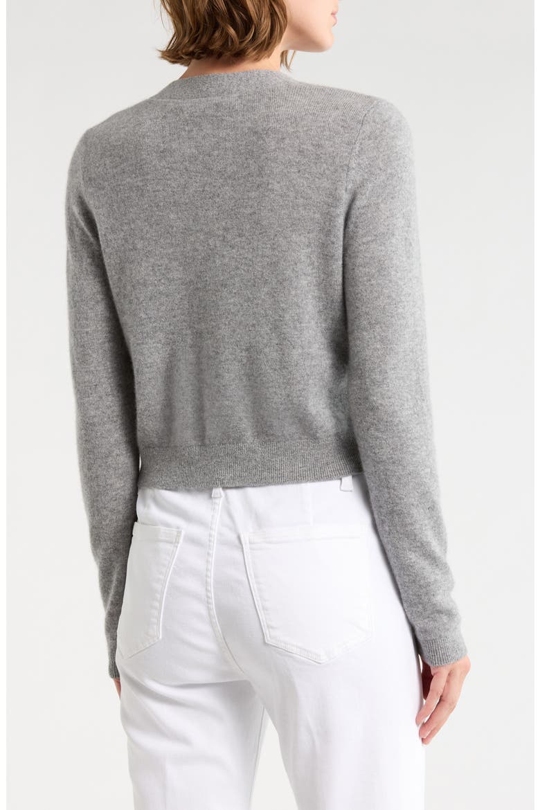 Grace Cashmere Blend Cardigan, Alternate, color, MEDIUM HEATHER GREY