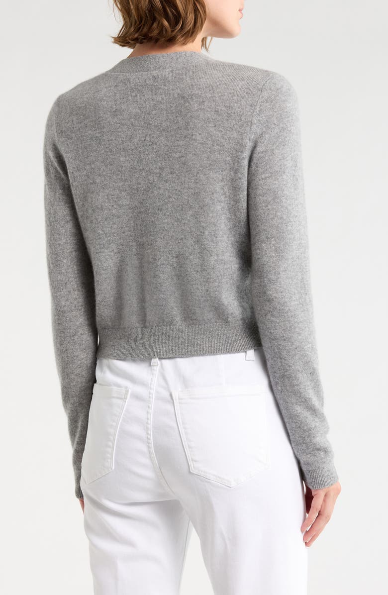 Alice + Olivia Grace Cashmere Blend Cardigan, Alternate, color, Medium Heather Grey