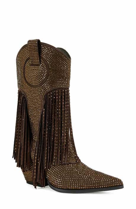 AZALEA WANG Greia Pointed Toe Western Boot