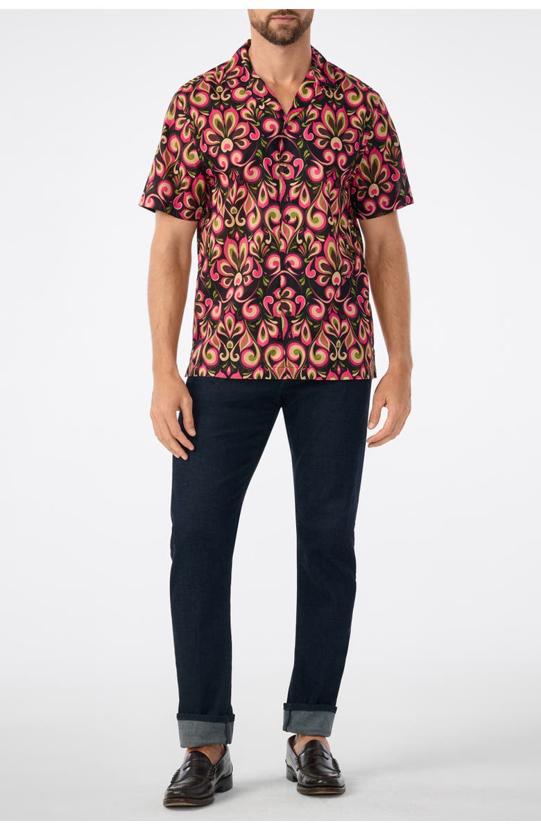 MR TURK Felix Short Sleeve Printed Button-Up Shirt, Alternate, color, Multi
