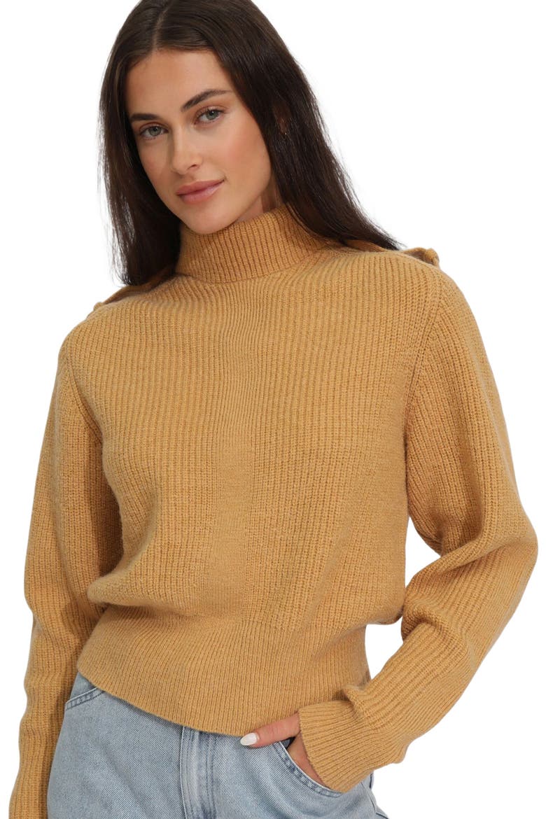 Lost & Found Knitted Sweater, Alternate, color, Camel