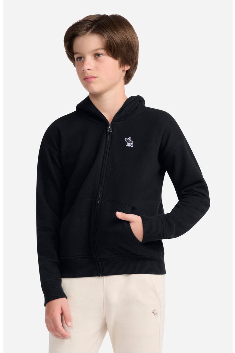 Kids' Essentials Fleece Zip-Up Hoodie, Alternate, color, ANTHRACITE