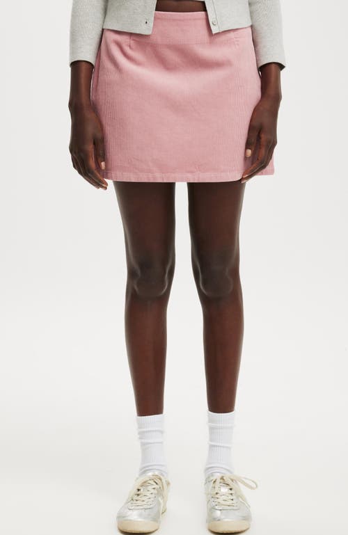 Shop Cotton On Cord Mini Skirt In Vintage Rose