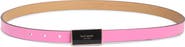 Kate Spade New York enamel logo plaque belt
