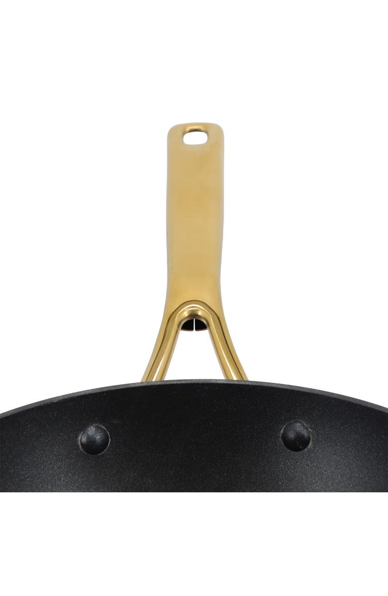 OSTER Abbottsford 11 Inch Nonstick Round Aluminum Wok, Alternate, color, Black