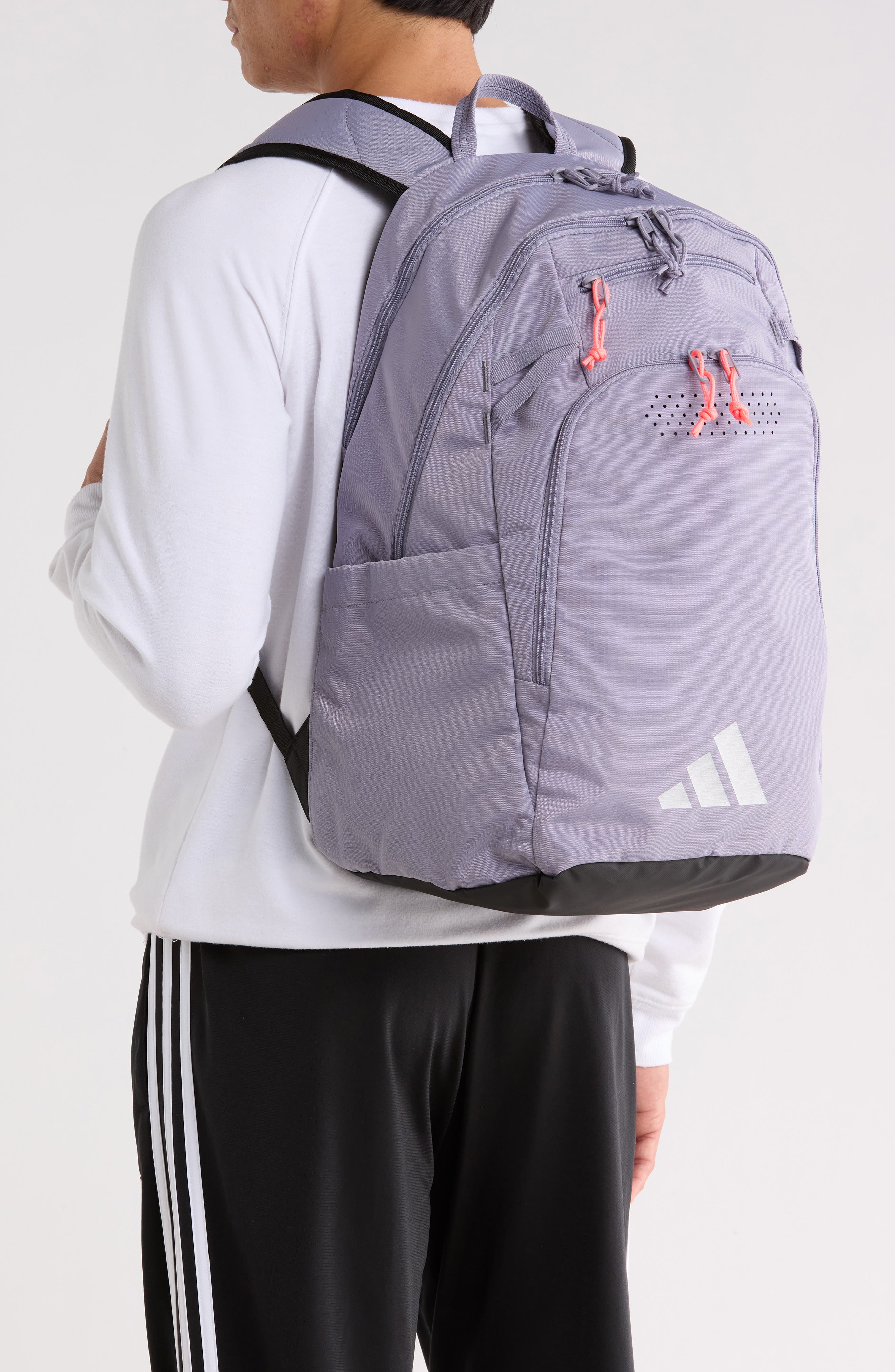 Defender 5 Backpack, Alternate, color, SLATE GREY/ SILVER/ TURBO PINK