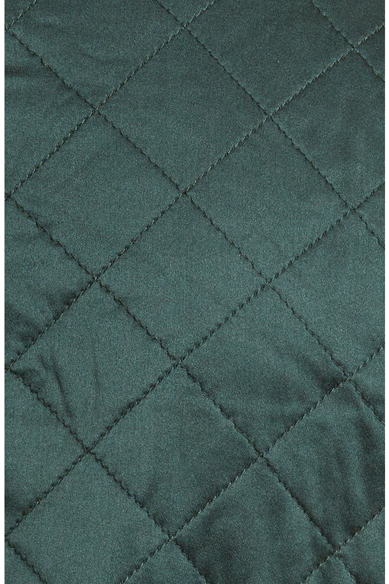 The Dierdre Quilted Silk Bomber Jacket, Alternate, color, HUNTER