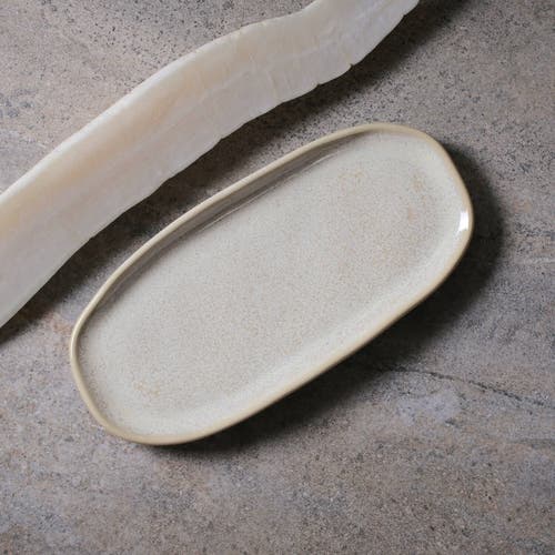 Porto Brasil Shallow Organic Oval Platter Small Set Of 4 In Neutral