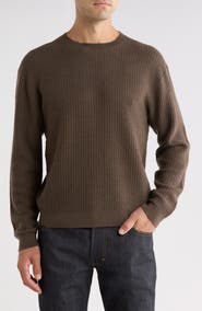 FRAME Ribbed Wool Crewneck Sweater