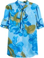 SUGARLIPS Neiva Floral Tie Neck Top