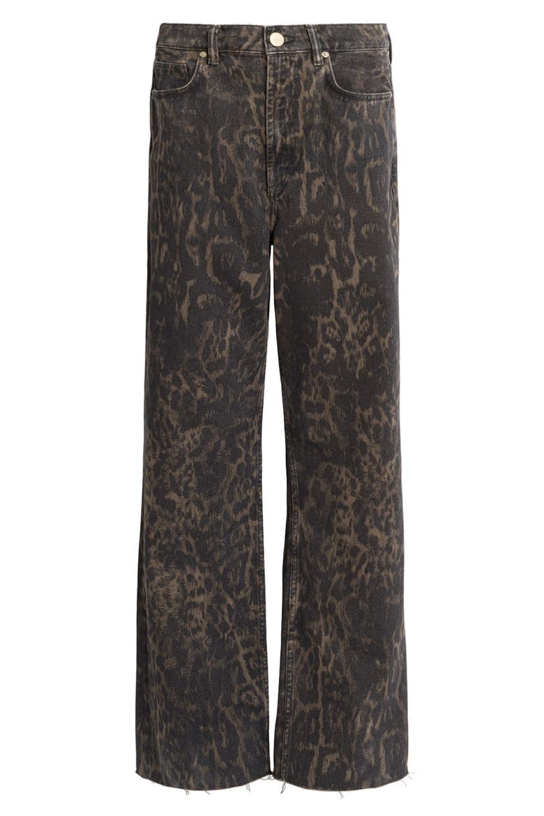 Blake Print Wide Leg Jeans, Alternate, color, JINX GOLDEN BROWN
