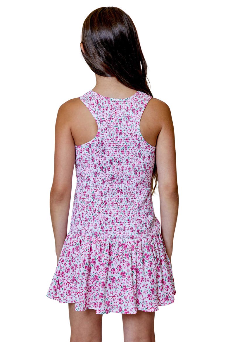Kids' Smocked Floral Dress, Alternate, color, PINK
