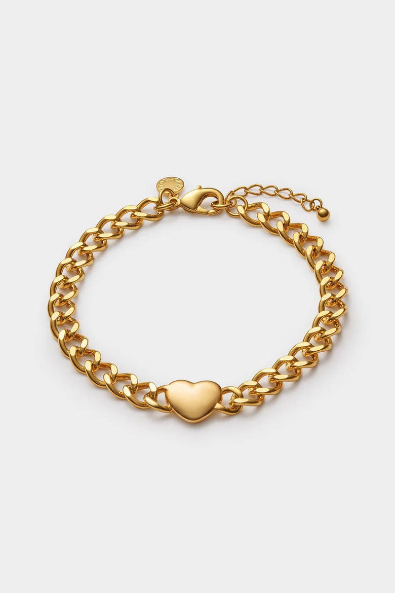 Allure Waterproof Gold Heart Chain Bracelet, Main, color, Gold