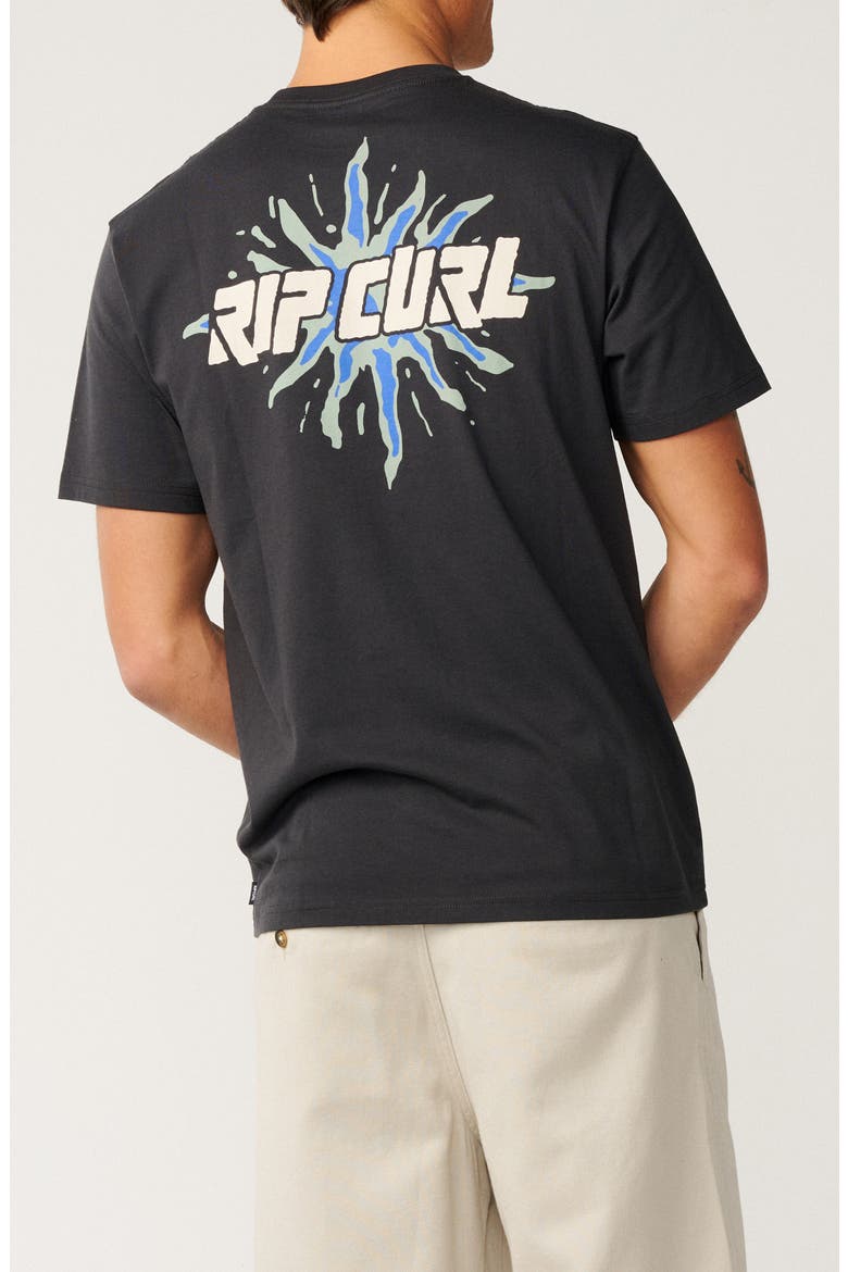 Disorder Burst Cotton Graphic T-Shirt, Alternate, color, WASHED BLACK