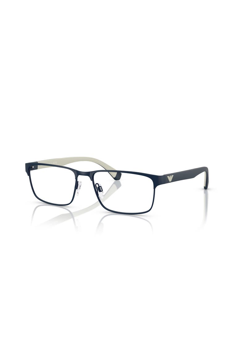 58mm Rectangle optical glasses, Main, color, Blue