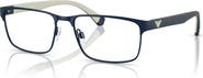 Emporio Armani 58mm Rectangle optical glasses