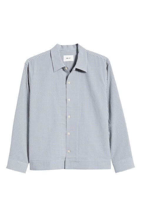 Reed Check Stretch Cotton Overshirt