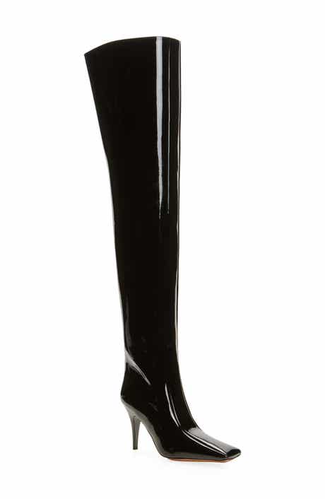Stella McCartney Square Toe Over the Knee Boot