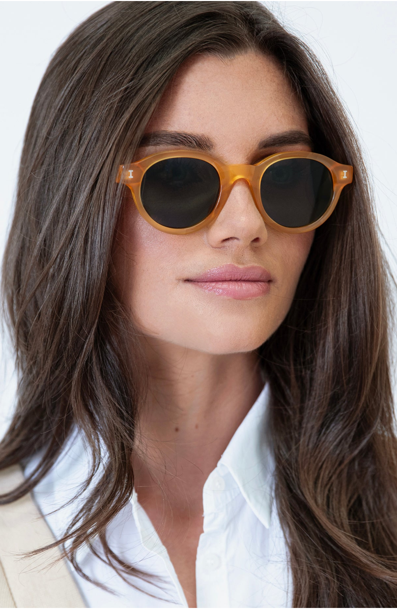 Illesteva Medellin Sunglasses, Alternate, color, Honey Gold / Olive