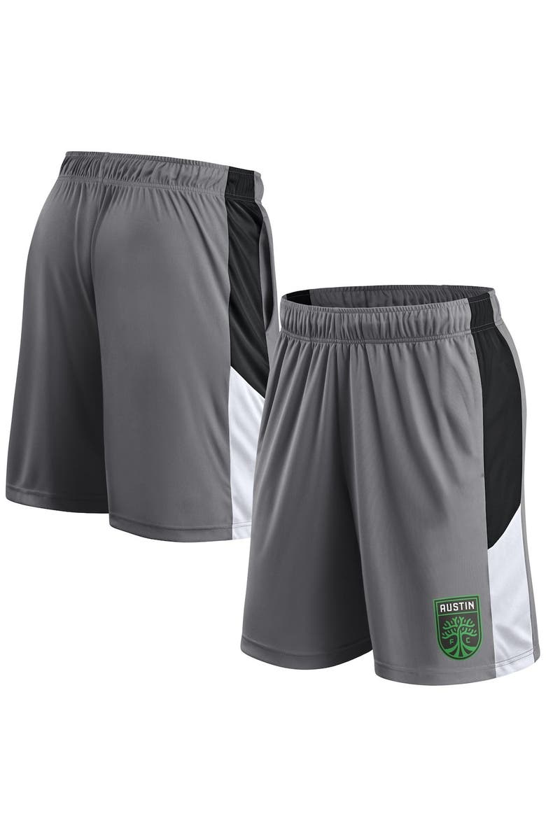 FANATICS Men's Fanatics Branded Gray Austin FC Team Shorts, Main, color, 