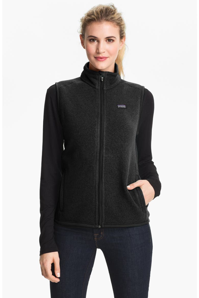 'Better Sweater' Vest, Main, color, BLACK