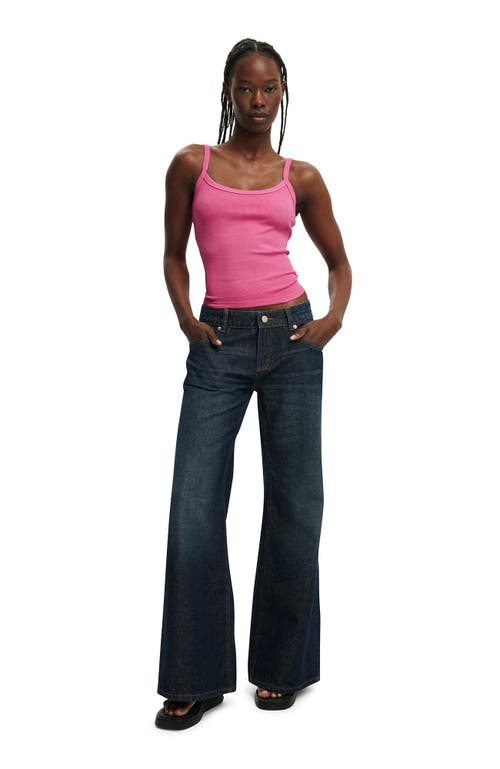 Cotton On Low Relaxed Flare Jean In Blue