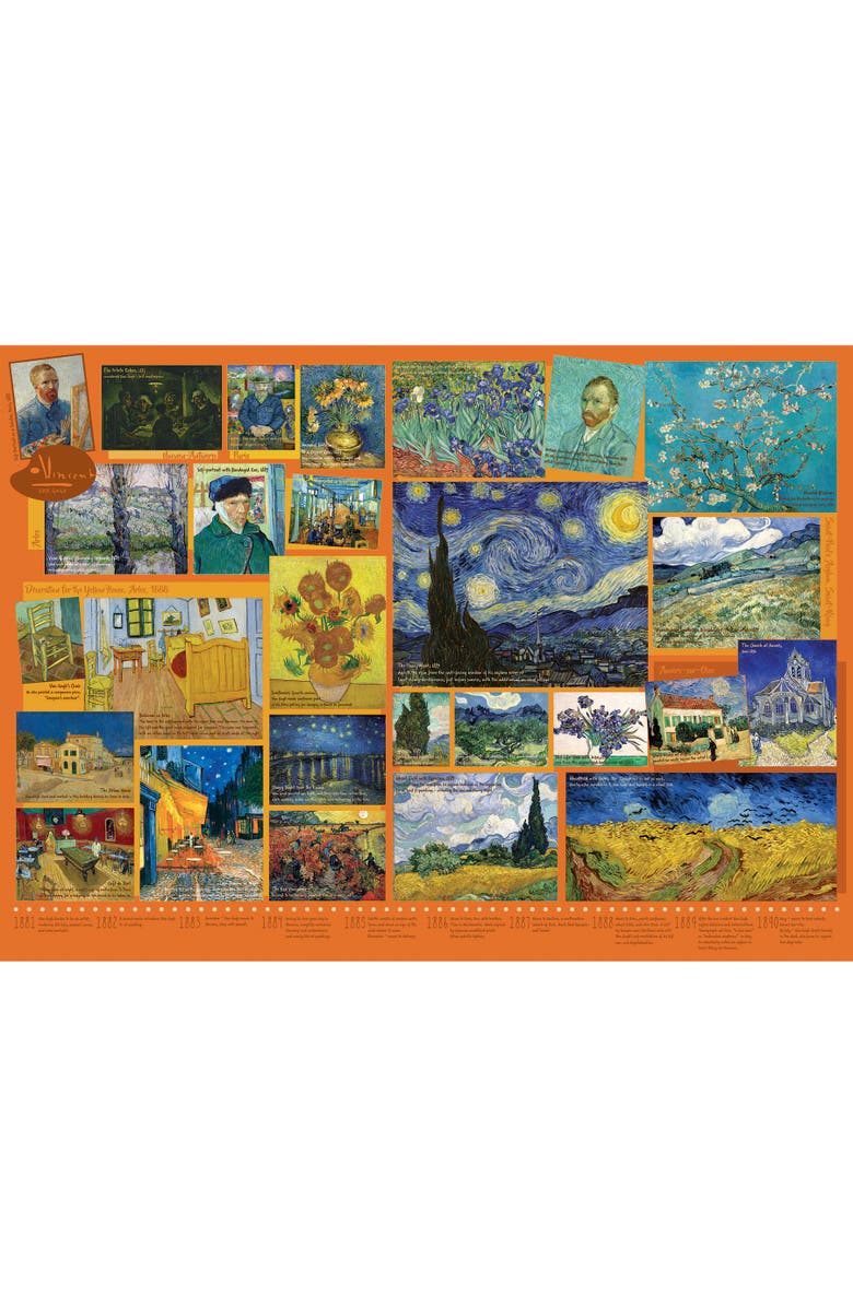 Cobble Hill 1000 Piece Puzzle Van Gogh Reference Poster Included, Alternate, color, Multicolored