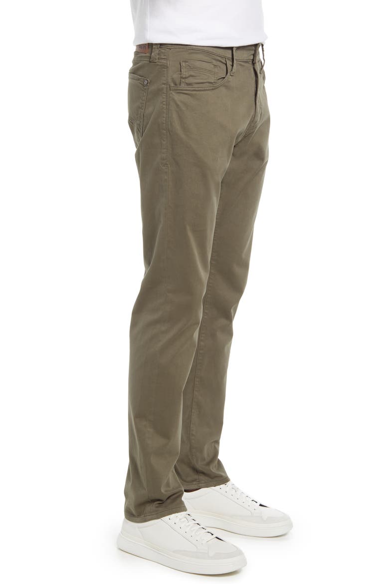 Marcus Slim Straight Leg Five Pocket Pants, Alternate, color, DUSTY OLIVE TWILL