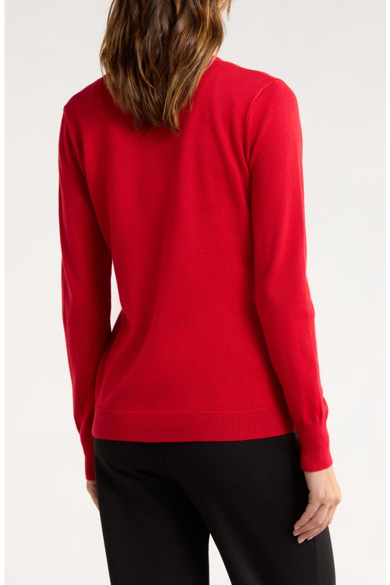 Lightweight Garden Cardigan, Alternate, color, TANGO RED