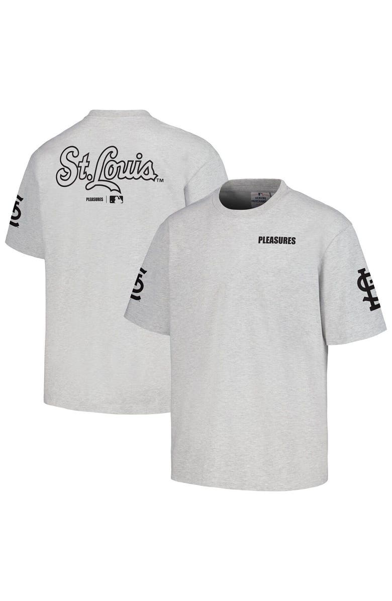 PLEASURES Men's PLEASURES  Gray St. Louis Cardinals Team T-Shirt, Main, color, Gray