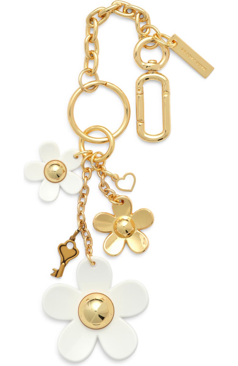 Marc Jacobs The Cluster Daisy Bag Charm, Main, color, Gold