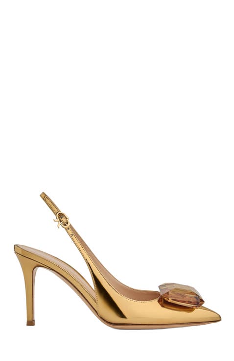 Women's Gianvito Rossi Metallic Heels | Nordstrom