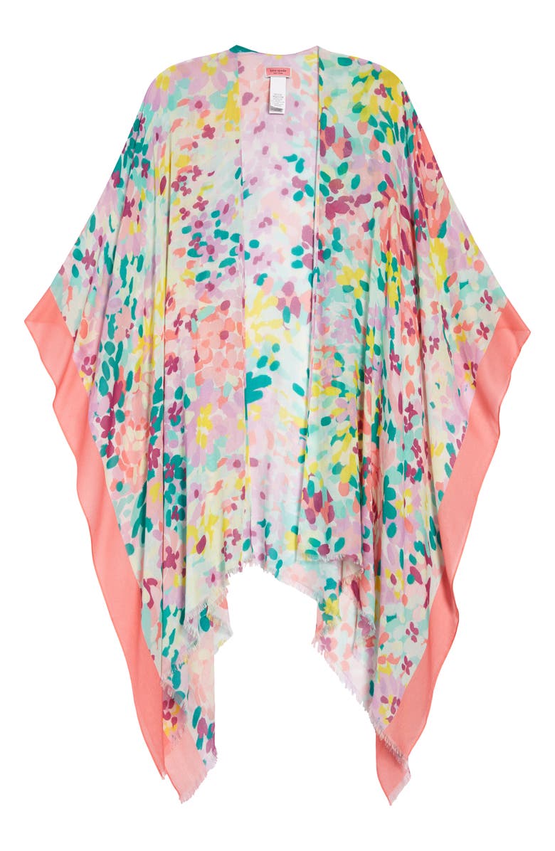 Kate Spade New York kate spade new painted petals ruana, Main, color, 