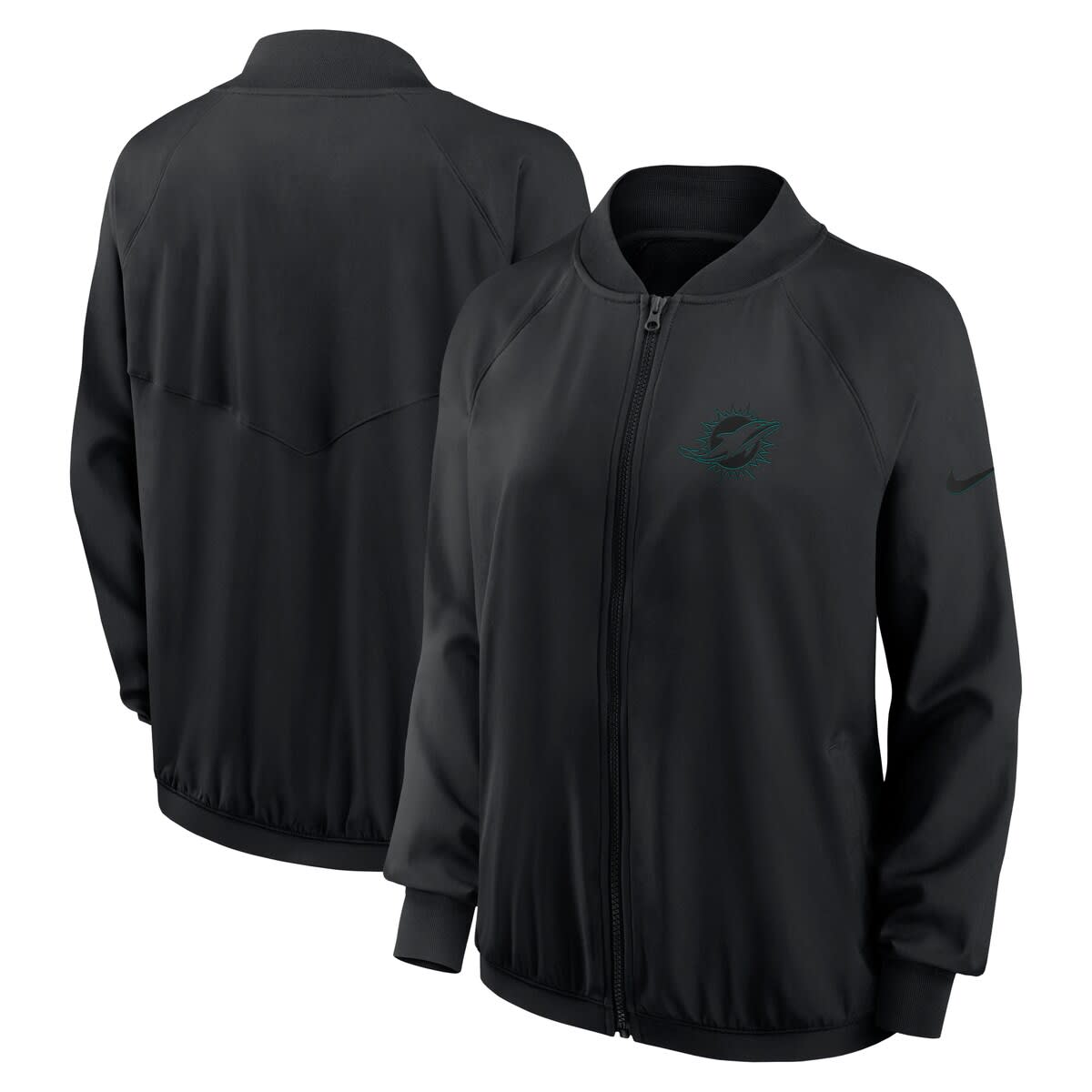 Women'sNike Black Miami Dolphins Full-Zip Jacket