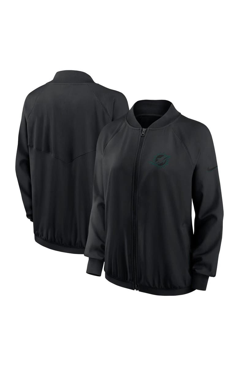 Nike Women's Nike  Black Miami Dolphins Full-Zip Jacket, Main, color, Black