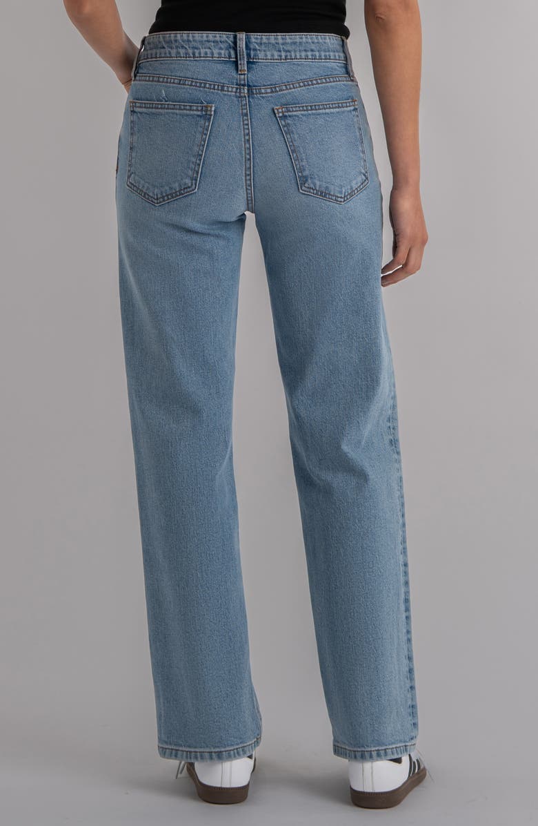SWAT FAME Selena Low Rise Baggy Straight Leg Jeans, Alternate, color, Bravery