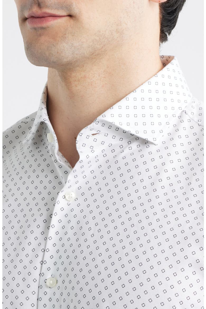 Hank Slim Fit Stretch Cotton Dress Shirt, Alternate, color, WHITE
