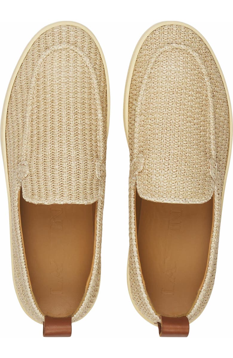 Lanvin Cruiser Raffia Moccasins, Alternate, color,