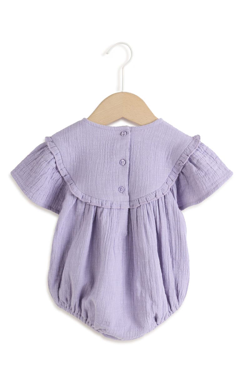 NEXT Embroidered Cotton Gauze Bodysuit, Alternate, color, Purple
