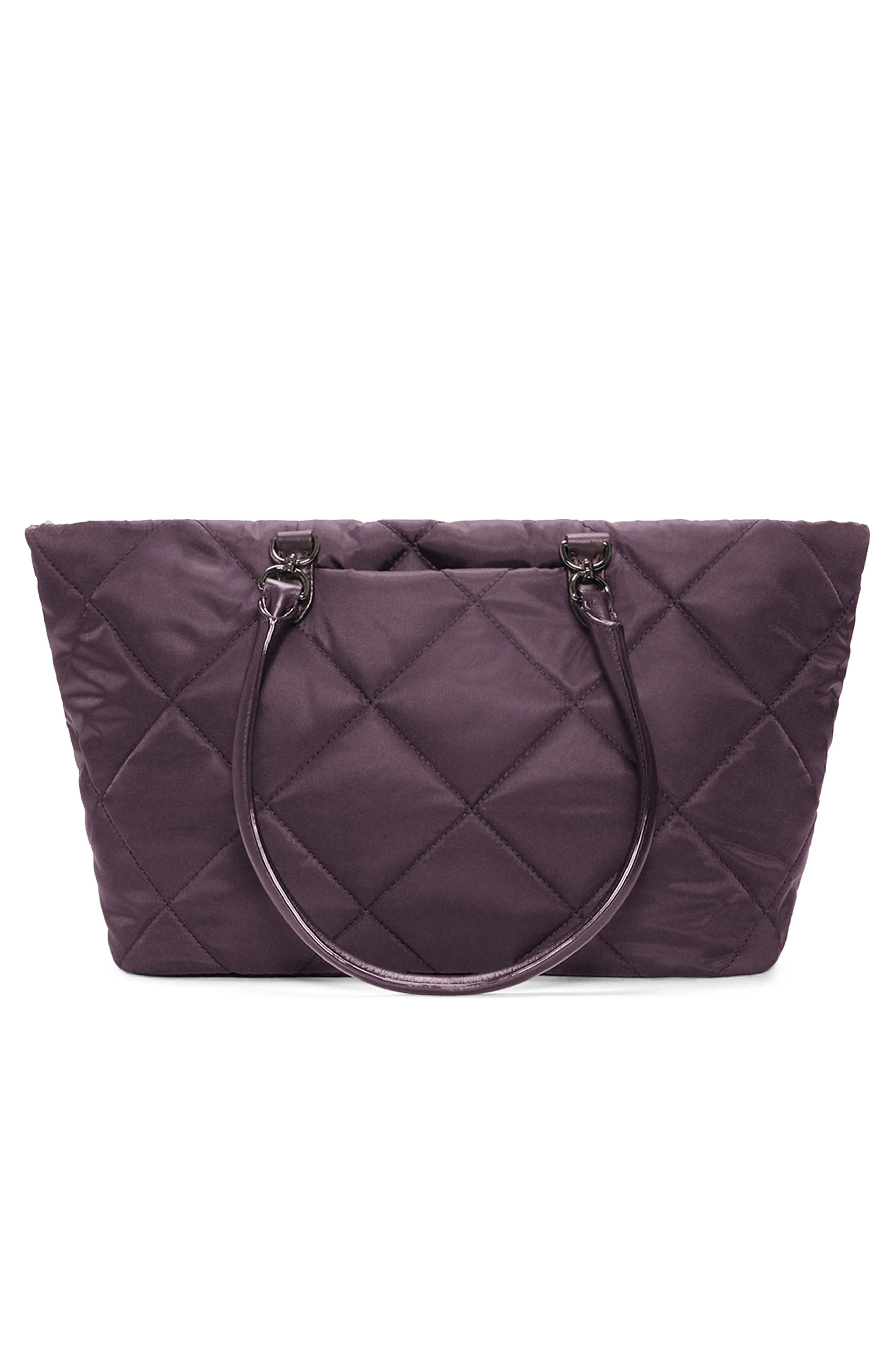 MZ Wallace Small Madison East/West Tote, Alternate, color, Raisin