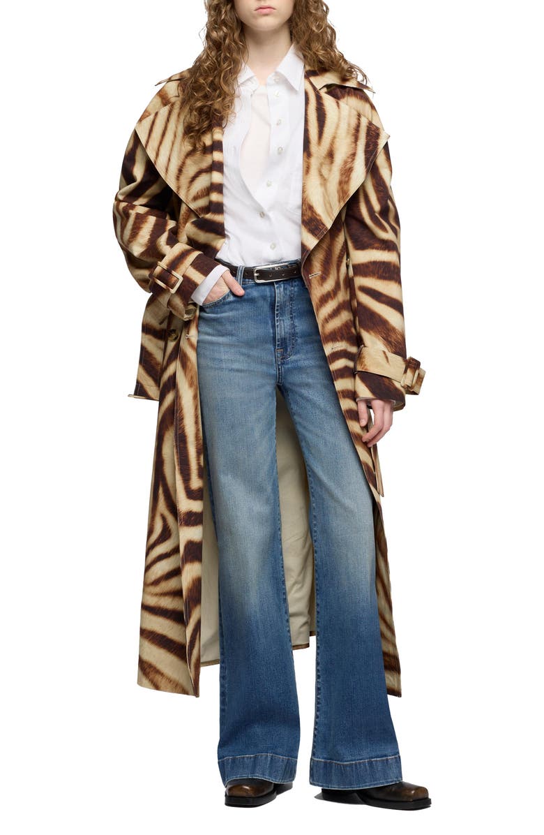 7 For All Mankind Dojo Tailorless Wide Leg Trouser Jeans, Alternate, color, 