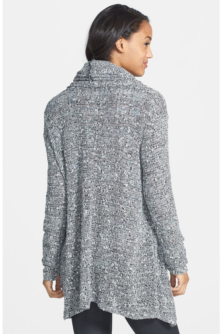 Shawl Collar Open Front Cardigan, Alternate, color, GREY